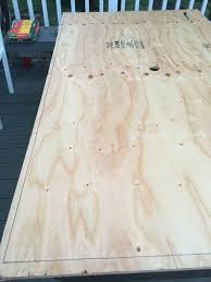 Scrap wood to reinforce tabletop. Diy Tile Tabletop Seeking Lavender Lane