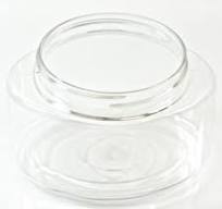 8 oz 70/400 Palermo Oval Clear PET Jar - PackagingBuyer