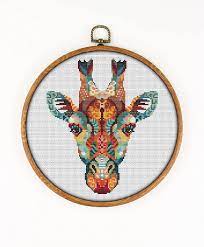 Check spelling or type a new query. Amazon Com Mandala Giraffe K206 Counted Cross Stitch Kit 2 Threads Needles Fabrick And 4 Printed Color Schemes Inside Embroidery Pattern Kit Arts Crafts Sewing