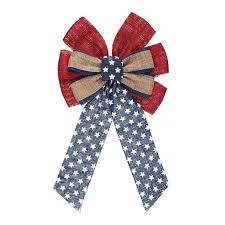 Check spelling or type a new query. Way To Celebrate Patriotic Stars Stripes Burlap Bow 19 5 Walmart Com Walmart Com