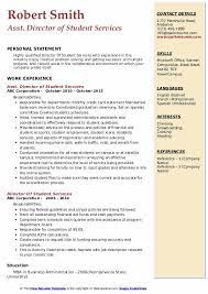 Director of the office of financial aid and scholarships. Director Of Student Services Resume Samples Qwikresume