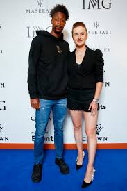 Gael monfils and elina svitolina look on. Gael Monfils Elina Svitolina Comically Clash In Eastbourne Q A