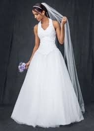 Halter Top Ballgown Wedding Quinceanera Dress Nwt Halter Top Wedding Dress Davids Bridal Wedding Dresses Halter Wedding Dress