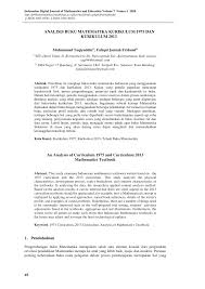 Kunci jawaban tematik kelas 3 tema 7 halaman 110. Pdf Analisis Buku Matematika Kurikulum 1975 Dan Kurikulum 2013