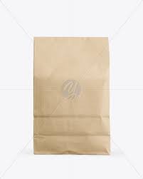Download Kraft Food Bag Mockup In Bag Sack Mockups On Yellow Images Object Mockups