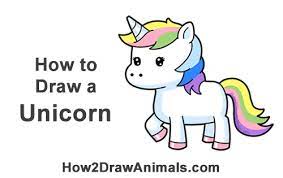 Find images of unicorn drawing. How To Draw A Unicorn Cartoon Video Step By Step Pictures