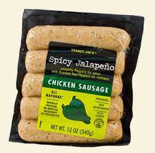 Love Trader Joe S Jalapeno Chicken Sausage Trader Joes Chicken Sausage Food Jalapeno Chicken Sausage Recipe
