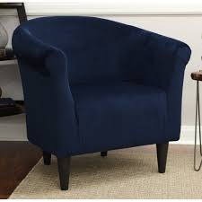 Mainstays Microfiber Bucket Accent Chair Navy Blue Walmart Com Accent Chairs Mainstays Furniture Chair