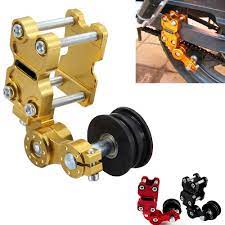 Adjustable Aluminum Chain Tensioner Bolt On Roller Motocross Motorcycle Dirt Street Bike Atvs Banshee Chopper For Honda Kawasak Street Bikes Motocross Aluminum