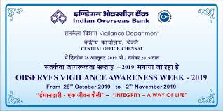 Iob bank timings & working hours. Indian Overseas Bank On Twitter Iob Observe Vigilance Awareness Week From 28 10 19 To 02 11 19 On The Theme Of Integrity A Way Of Life Join Us And Take Pledge Visit Our Nearest Branch