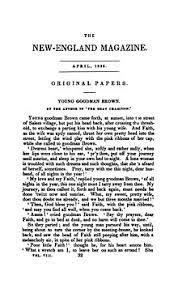 Nathaniel hawthorne's young goodman brown (bloom's mod. Young Goodman Brown Wikipedia