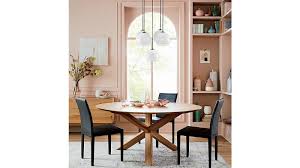 Apex White Oak Round Dining Table Crate And Barrel In 2020 Round Dining Table Dining Table Furniture Dining Table