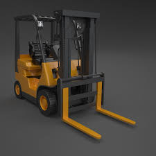 3d Fork Lift Truck 3d Model Forklift Lifted Trucks Trucks