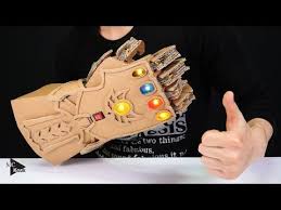 Diy Thanos Avengers Infinity Gauntlet From Cardboard Youtube Diy Avengers Thanos Infinity Gauntlet Cardboard Costume