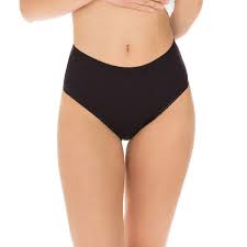 Les premiers jours de cycle et les flux nocturnes abondants. Lot De 2 Slips Noirs Femme Pur Coton Taille Haute