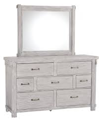 Highlighted details include a shapely panel headboard with an inset tuft beige color fabric, nail head accents and bronze tone hardware. Brashland Dresser Mirror Dressers And Mirrors Furniture Deals Online