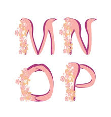 M letter, girly m, name wallpaper, alphabet, girly, m letter images. Vector Fruhling Alphabet Mit Blumen Buchstaben A B C D Lizenzfrei Nutzbare Vektorgrafiken Clip Arts Illustrationen Image 16138891