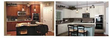 As you might remember from my original kitchen inspiration collage, we decided to go with darker charcoal lower cabinets (kendall charcoal by benjamin moore, satin finish) and a soft white upper cabinet (dove white benjamin moore).i know this surprised some of you who know how much i love a white kitchen! Painted Cabinets Nashville Tn Before And After Photos