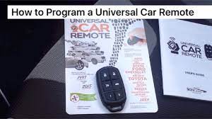 You can use this website to locate the correct instructions for your key fob or car key. How To Program A Universal Car Remote Youtube