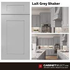 Pairing gray shaker with solid colored walls, countertops, and floors can have a very calming effect on your kitchen and the. Lait Grey Shaker Kitchen Cabinets Lait Grey Shaker Cabinets Cabinetselect Com