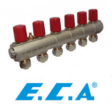 Yere dik montajda, oda içerisinde aşağıdan. Yerden Isitma Kollektorleri