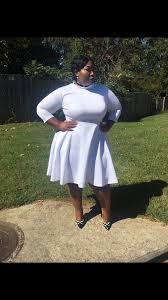 White Skater Dress Full Figure Fashun On Shunmelson Com Up To Size 3xplus Plussize Whitedress Ska White Skater Dresses Full Figure Fashion Beautiful Fashion