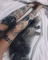 Inkstagurl On Instagram By Emmavasqueztattoos My Legs Don T Even Look Like This Now Tho Lol I Got 4 More But They He Leg Tattoos Knee Tattoo Tattoos