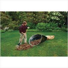 4 Ft Wide Mouth Funnel Folding Leaf Catcher Loader Bag Collector Garden Waste Bags Garden Bridge Leaves