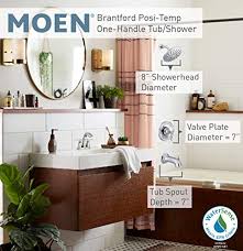 Tub/shower faucet trim kits (226). Moen T2253eporb Brantford Posi Temp Tub And Shower Trim Kit Valve Required Including 8 Inch Eco Performance Rainshower Oil Rubbed Bronze Pricepulse