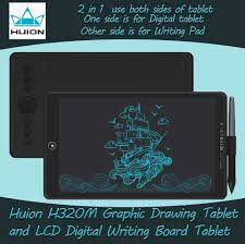 Huion H320m 2 In 1 Graphic Tablet 8192 Levels Digital Drawing Pen Tablet And Lcd Writing Tablet Battery Free Stylus For P Tablet Digital Drawing Pen Pen Tablet