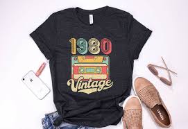 Birthday Shirt Ideas For Her Retro Cassette 1980 Shirt 1980 T Shirt 39th Birthday Shirt For Men Woman Gift For 39 Yea Birthday Outfit For Women Birthday Shirts 40th Birthday Shirts
