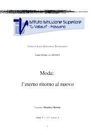 Tesina Di Maturita Sulla Storia Della Moda Docsity