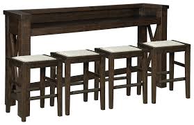 Maybe you would like to learn more about one of these? Hallishaw Counter Height Dining Table And 4 Barstools D498 024 4 65 Dining Room Groups Wrc Furniture Gallery
