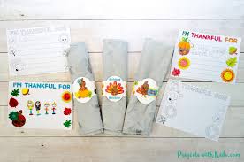 Thanksgiving napkin ring holder ideas. Thanksgiving Kids Table Free Printables Projects With Kids