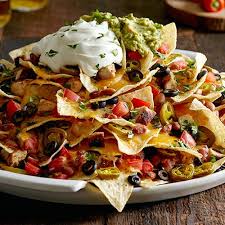 Mile High Nachos Loaded Nachos Nachos Pampered Chef Recipes