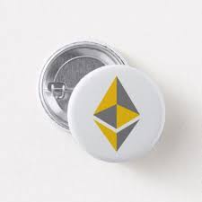 Ethereum Eth Gray Amp Gold Logo Button Gold Gifts Golden Diy Custom Gold Gifts Gold Logo Diy Custom