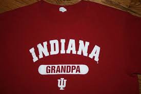 Classic Indiana Grandpa Iu Hoosiers Red S S T Shirt Men S Xl Father S Day Gift Iu Hoosiers Indiana Hoosiers Basketball Mens Shirts