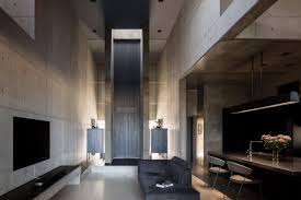 Living room shelves living room storage home living room bedroom storage bedroom with bookshelves bedroom shelving bookshelf wall fireplace shelves decorating bookshelves. A Concrete Concept Home On A Highway In Shiga Japan Ignant