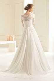 Wedding dress, bridal dress or gown. Brautmode Bianco Evento Brautkleid Vanessa Anna Moda Brautmode Brautkleid Lange Armel Kleid Hochzeit