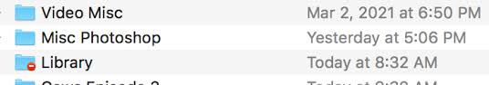Adobe photoshop lightroom classic lets you decide when to save your work. Library Folder Randomly Appeared In Docum Apple Community