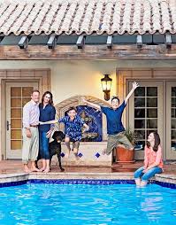 Scottsdale Based Portrait Photographers Family Jumping In Pool Captured Moments By Rita Co Pool Picture Family Photoshoot Family Portraits