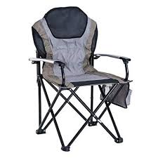 Outsunny Aluminum Outdoor Portable Folding Padded Camping Chair With Side Storage Pocket Navy Green Review Camping Chairs Outdoor Chairs Fishing Chair