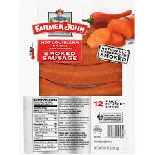 Maple and smoked bacon breakfast links. Farmer John Hot Louisiana Brand Smoked Sausage 42 Oz Walmart Com Walmart Com