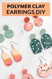 Polymer Clay Earrings Tutorial From Sarah Maker Polymer Clay Jewelry Tutorials Polymer Clay Jewelry Diy Polymer Clay Earrings