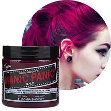 Manic Panic Hair Dye Color Vegan Cream Formula Semi Permanent 118ml 4 Oz Colour Manic Panic Hair Dye Manic Panic Fuschia Shock Manic Panic Hair