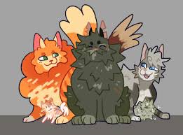 Au Where Yellowfang S Kits Are Reborn As Her Adoptive Kids Fireheart Yellowfang Cinderpelt Warrior Cats Art Warrior Cats Warrior Cat