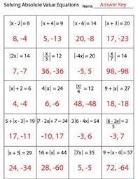 Learn vocabulary, terms and more with flashcards, games and other study tools. This Is A 20 Problem Worksheet Practicing How To Solve Absolute Value Equations There Is A Mixture O Absolute Value Equations Absolute Value Literal Equations