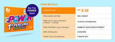 1 get a new cell phone or bring your own. New U Mobile Power Prepaid Pack Gives Free 1gb Data For Life