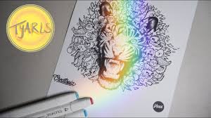 Coloring is fun for kids and adults, has lots of benefits. Coloring Vexx S Tiger Doodle Art Challenge By Vexx Youtube