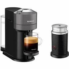 The vertuoplus has a motorized head and moveable 54 ounce water tank. Nespresso Vertuo Next Premium Coffee And Espresso Maker In Gray Plus Aeroccino Milk Frother In Black 1 Ct Metro Market